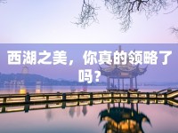 西湖之美，你真的領(lǐng)略了嗎？