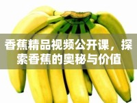 香蕉精品視頻公開(kāi)課，探索香蕉的奧秘與價(jià)值