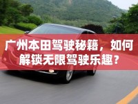 廣州本田駕駛秘籍，如何解鎖無限駕駛樂趣？