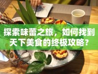 探索味蕾之旅，如何找到天下美食的終極攻略？