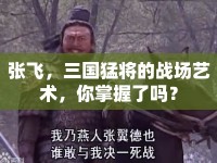 張飛，三國(guó)猛將的戰(zhàn)場(chǎng)藝術(shù)，你掌握了嗎？