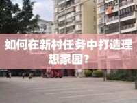 如何在新村任務(wù)中打造理想家園？