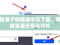 我妻子的姐姐中文下載，網(wǎng)絡(luò)資源分享與討論