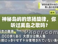 神秘島嶼的悠揚旋律，你聽過離島之歌嗎？