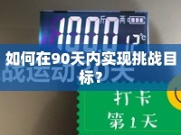 如何在90天內(nèi)實(shí)現(xiàn)挑戰(zhàn)目標(biāo)？