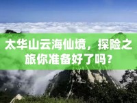太華山云海仙境，探險之旅你準(zhǔn)備好了嗎？
