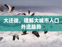 大遷徙，理解大城市人口外流趨勢