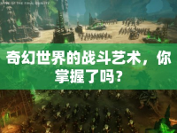 奇幻世界的戰(zhàn)斗藝術(shù)，你掌握了嗎？