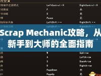 Scrap Mechanic攻略，從新手到大師的全面指南
