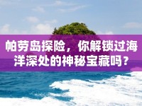 帕勞島探險，你解鎖過海洋深處的神秘寶藏嗎？