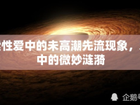 探索性愛中的未高潮先流現(xiàn)象，愛河中的微妙漣漪