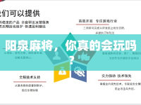 陽泉麻將，你真的會玩嗎？