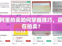 阿里拍賣如何掌握技巧，贏在拍賣？