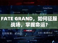 FATE GRAND，如何征服戰(zhàn)場(chǎng)，掌握命運(yùn)？