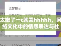 太嫩了一c就哭hhhhh，網(wǎng)絡(luò)文化中的情感表達(dá)與社交互動(dòng)