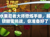 水果忍者大師修煉手冊，解鎖甜蜜挑戰(zhàn)，你準備好了嗎？