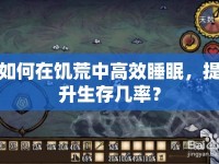 如何在饑荒中高效睡眠，提升生存幾率？