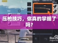 壓槍技巧，你真的掌握了嗎？