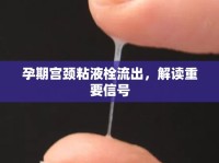 孕期宮頸粘液栓流出，解讀重要信號
