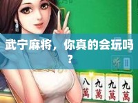 武寧麻將，你真的會(huì)玩嗎？