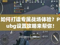 如何打造專屬戰(zhàn)場體驗(yàn)？Pubg設(shè)置攻略來幫你！