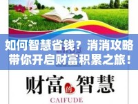 如何智慧省錢？消消攻略帶你開啟財(cái)富積累之旅！
