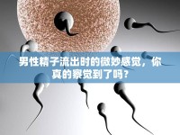 男性精子流出時(shí)的微妙感覺(jué)，你真的察覺(jué)到了嗎？