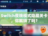 Switch夜晚模式隱藏關(guān)卡，你解鎖了嗎？