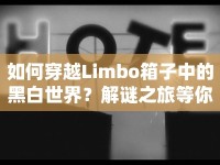 如何穿越Limbo箱子中的黑白世界？解謎之旅等你來(lái)挑戰(zhàn)！