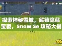 探索神秘雪域，解鎖隱藏寶藏，Snow Se 攻略大揭秘！