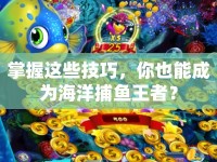 掌握這些技巧，你也能成為海洋捕魚王者？
