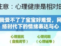 我受不了了寶寶好難受，網(wǎng)絡(luò)時(shí)代下的情緒表達(dá)與心理健康探討