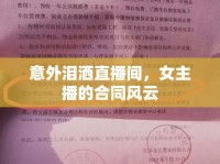 意外淚灑直播間，女主播的合同風云