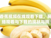 香蕉視頻在線觀看下載，網(wǎng)絡(luò)觀看與下載的現(xiàn)狀與挑戰(zhàn)