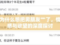 為什么想把男朋友艸了，情感與欲望的深度探討