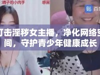 打擊淫穢女主播，凈化網絡空間，守護青少年健康成長