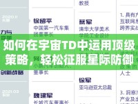 如何在宇宙TD中運用頂級策略，輕松征服星際防御？