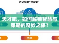 天才吧，如何解鎖智慧與策略的奇妙之旅？