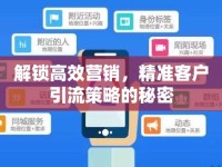 解鎖高效營銷，精準(zhǔn)客戶引流策略的秘密