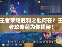 王者榮耀勝利之匙何在？王者攻略菌為你揭秘！
