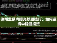 徐翔監(jiān)獄內(nèi)曝光炒股技巧，如何逆境中穩(wěn)健投資