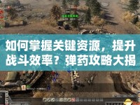 如何掌握關(guān)鍵資源，提升戰(zhàn)斗效率？彈藥攻略大揭秘！