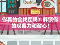 你真的會(huì)找茬嗎？解鎖你的觀察力和耐心！