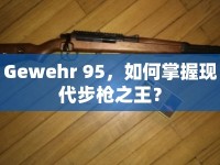 Gewehr 95，如何掌握現(xiàn)代步槍之王？