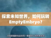 探索未知世界，如何玩轉(zhuǎn)EmptyEmbryo？