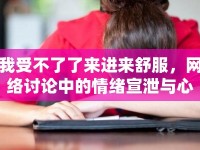 我受不了了來進來舒服，網(wǎng)絡(luò)討論中的情緒宣泄與心理調(diào)節(jié)