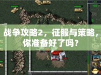 戰(zhàn)爭攻略2，征服與策略，你準備好了嗎？