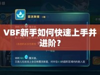 VBF新手如何快速上手并進階？