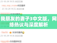 我朋友的妻子3中文版，網(wǎng)絡(luò)熱議與深度解析