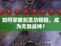 如何掌握劍圣功精髓，成為無敵戰(zhàn)神？